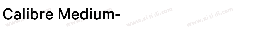 Calibre Medium字体转换